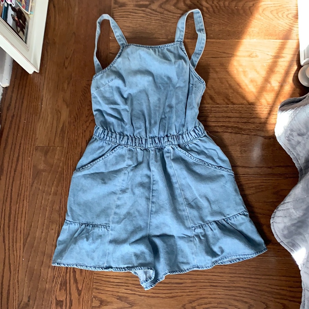 Denim romper